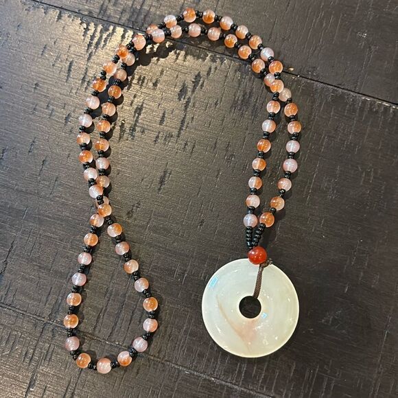 Jade & Gemstone Classy Southwestern Boho Beaded Necklace​​ - Picture 1 of 6